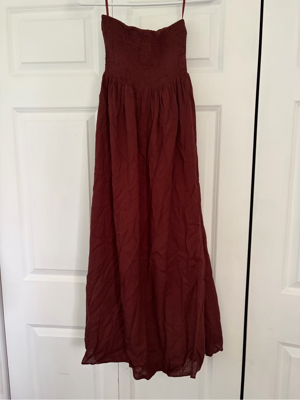 PETAL + PUP kayt strapless dress brown size S NWT - Picture 9 of 10
